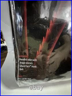 Scream Ghostface Costume One Size Fits Most Hard Shell Mask Brand New