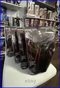 Scream Ghostface Costume One Size Fits Most Hard Shell Mask Brand New