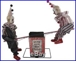 See Saw Clowns Animated Prop Clown Seesaw Halloween Haunted Decoration Carnival