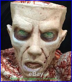Severed ZOMBIE HEAD BRAIN BOWELS CANDY BOWL PROP-Haunted House Horror Decoration
