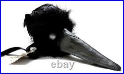 Sexy Costume Black & Purple Feather Corset XL Raven Mask Accessories Halloween
