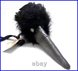 Sexy Costume Black & Purple Feather Corset XL Raven Mask Accessories Halloween