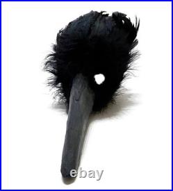 Sexy Costume Black & Purple Feather Corset XL Raven Mask Accessories Halloween