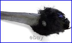Sexy Costume Black & Purple Feather Corset XL Raven Mask Accessories Halloween