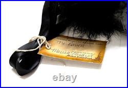 Sexy Costume Black & Purple Feather Corset XL Raven Mask Accessories Halloween