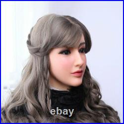 Silicone Female Face Handmade Headwear Crossdresser Halloween Party Shows