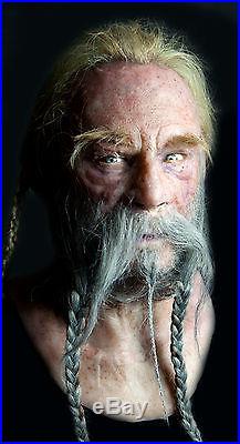 Silicone Mask Viking Erik Hand Made, Halloween High Quality, Realistic Active