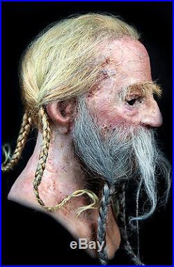 Silicone Mask Viking Erik Hand Made, Halloween High Quality, Realistic Active