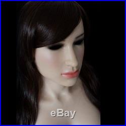 Silicone Rubber Female mask with integrated Breast Torso Ultra Realistic