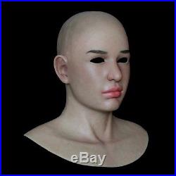 Silicone rubber female mask ultra-realistic with facial movements (SF-N14)