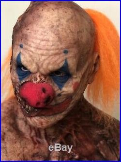 SkullTop Zombie Clown Version Silicone Mask With Hair And Nose Not SPFX CFX