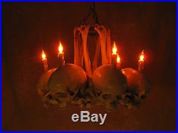 Skull Hip Bone Chandelier, Halloween Prop, Human Skeletons, NEW