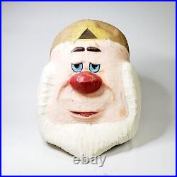 Snow White Vintage Hand Made Dwarf Mascot Costume Head