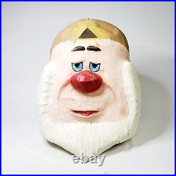 Snow White Vintage Hand Made Dwarf Mascot Costume Head