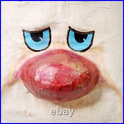 Snow White Vintage Hand Made Dwarf Mascot Costume Head