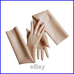 Soft Silicone Rubber Female Gloves Femini Lifelike Female Hand SG2