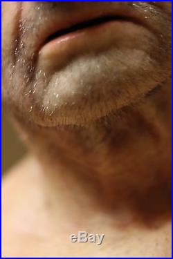 Spfx Senior Silicone Mask With Receding Hair, Full Beard, Brows And Ear Hair