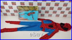 Spiderman Uomo Ragno Costume Dress Fancy Vintage Tg. 1 New Halloween'70'80