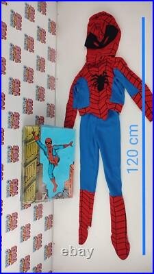 Spiderman Uomo Ragno Costume Dress Fancy Vintage Tg. 1 New Halloween'70'80