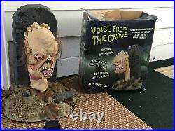 Spirit Halloween 2008 Voice From The Grave Animated Prop With Box