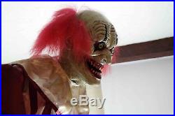 Spirit Halloween 7 Ft Towering Creepy Clown Animatronic Prop Grimsli the Great