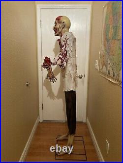 Spirit Halloween Bloody Zombie Life Size Prop Limb Eater Retired