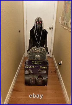 Spirit Halloween Guardian of the Grave Prop Animatronic Grim Reaper Retired RARE