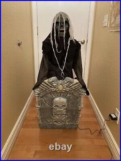 Spirit Halloween Guardian of the Grave Prop Animatronic Grim Reaper Retired RARE