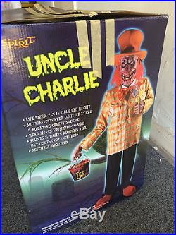 Spirit Halloween Life Size Animated Animatronic Figure Prop Uncle Charlie Clown