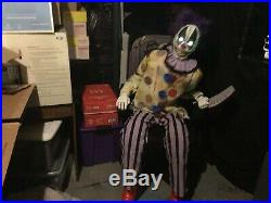 Spirit Halloween Thrashing Clown Prop Decor Rare Slightly Used No Box