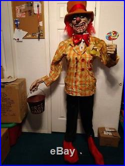 Spirit Halloween Uncle Charlie Clown decoration haunted house rare life size