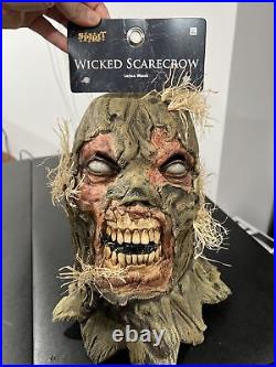 Spirit Halloween Wicked Scarecrow Latex Mask NWT
