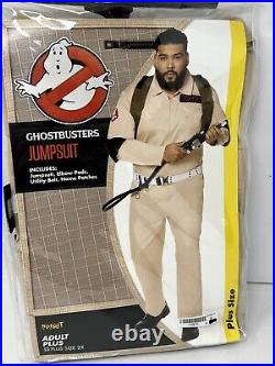 Spirit Halloween adult Sz 2X Ghostbusters Costume Cosplay new