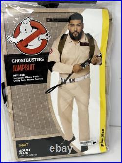 Spirit Halloween adult Sz 2X Ghostbusters Costume Cosplay new