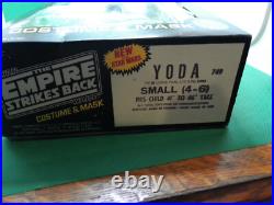 Star Wars Empire Strikes Back Yoda Ben Cooper mask outfit Costume S 1980s w box