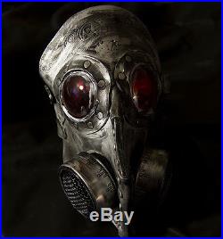 Steampunk leather gas mask Halloween costume comiccon, plague doctor horror
