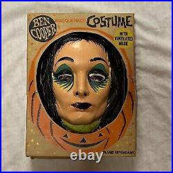 Stunning! VTG 1965 ADDAMS FAMILY MORTICIA Ben Cooper Halloween Costume MUNSTERS