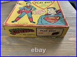 Superman The Official Play Suit Ben Cooper Vintage Complete 5 Piece Set 1950s
