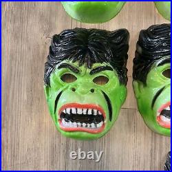 TEN Vintage 70's Ben Cooper INCREDIBLE HULK MARVEL Halloween Masks Costume NEW