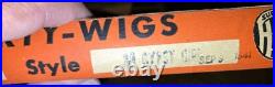TWO 1940s HALCO HALLOWEEN COSTUME COMPANY PARTY WIGS ANTIQUE GYPSY SPANISH BOY