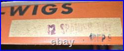 TWO 1940s HALCO HALLOWEEN COSTUME COMPANY PARTY WIGS ANTIQUE GYPSY SPANISH BOY
