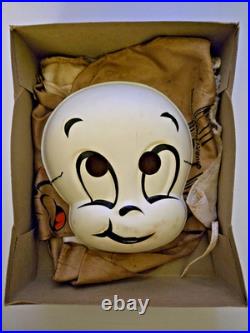 TWO Vtg 1950s & 1960s Collegeville'CASPER' Halloween Costumes Mask Box Med 8-10