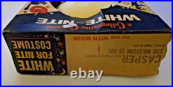 TWO Vtg 1950s & 1960s Collegeville'CASPER' Halloween Costumes Mask Box Med 8-10