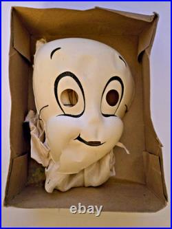 TWO Vtg 1950s & 1960s Collegeville'CASPER' Halloween Costumes Mask Box Med 8-10