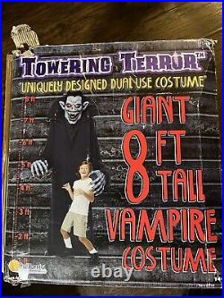 Towering Terror Vampire Halloween Decorations Wearable Prop Costume 8 Ft Rare