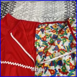 True Vintage 70s 80s Adult Clown Halloween Costume With Accessories Large/XL