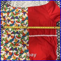 True Vintage 70s 80s Adult Clown Halloween Costume With Accessories Large/XL