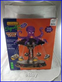 ULTRA RARE Lemax Spooky Town Retired 2011 Octo-Swing EXCELLENT