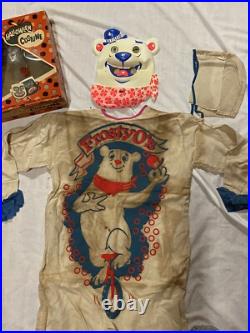 UNREAL 1960s FROSTYO'S CEREAL BOX Halloween Costume Collegeville General Mills L