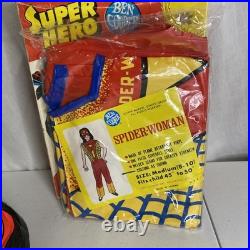 UNUSED 1978 Ben Cooper SPIDER-WOMAN Halloween Costume MARVEL COMICS SPIDERMAN